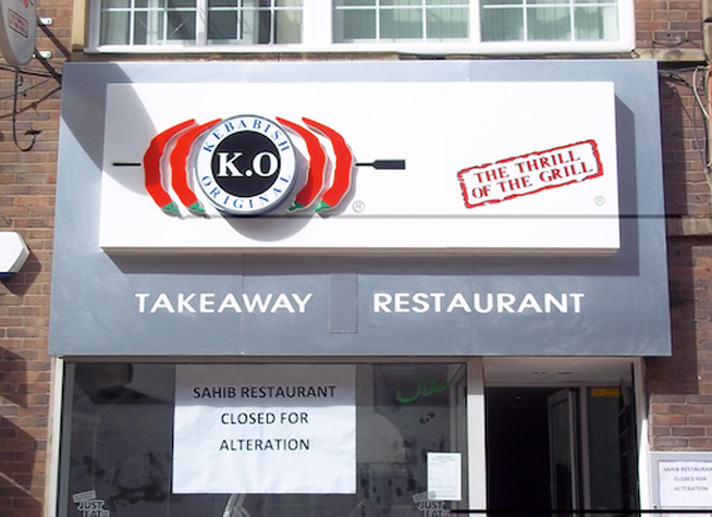 aluminium illuminated shop signs