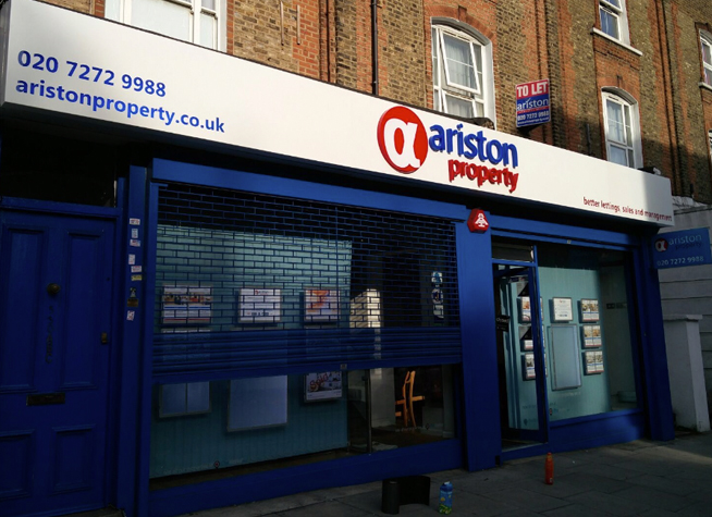 aluminium illuminated shop signs